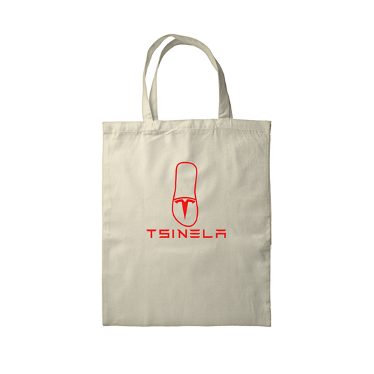 TSINELAS OFF-WHITE TOTE BAG