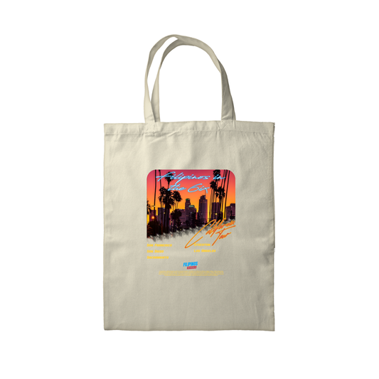 CALIFORNIA TOUR OFF-WHITE TOTE BAG